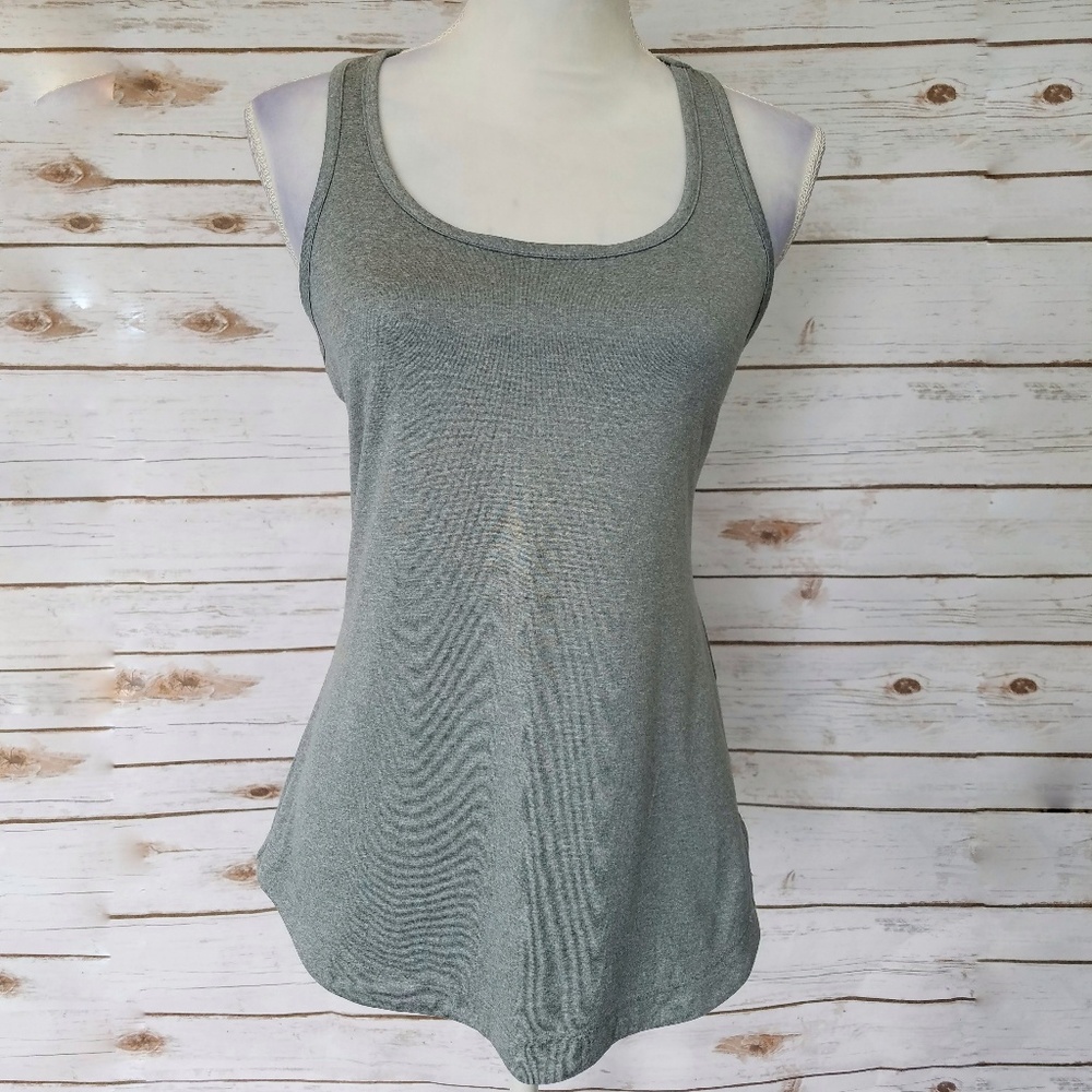 Layer8 Performance Qwick Dry Grey Racerback Tank - Picture 3 of 5